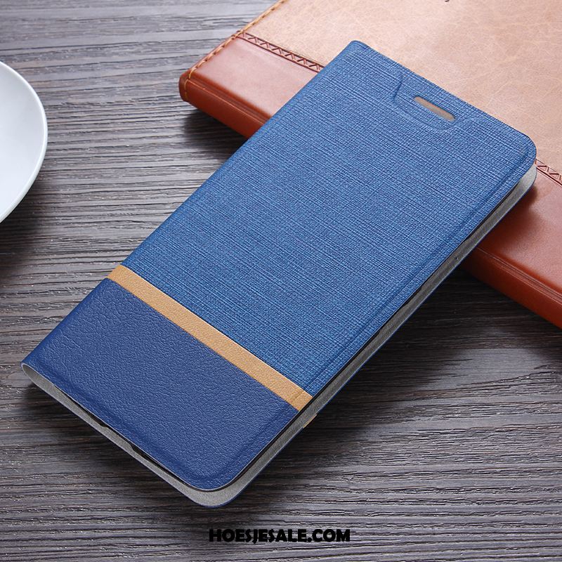 Xiaomi Mi 8 Hoesje Bescherming Leren Etui Hoes Blauw Mini Sale