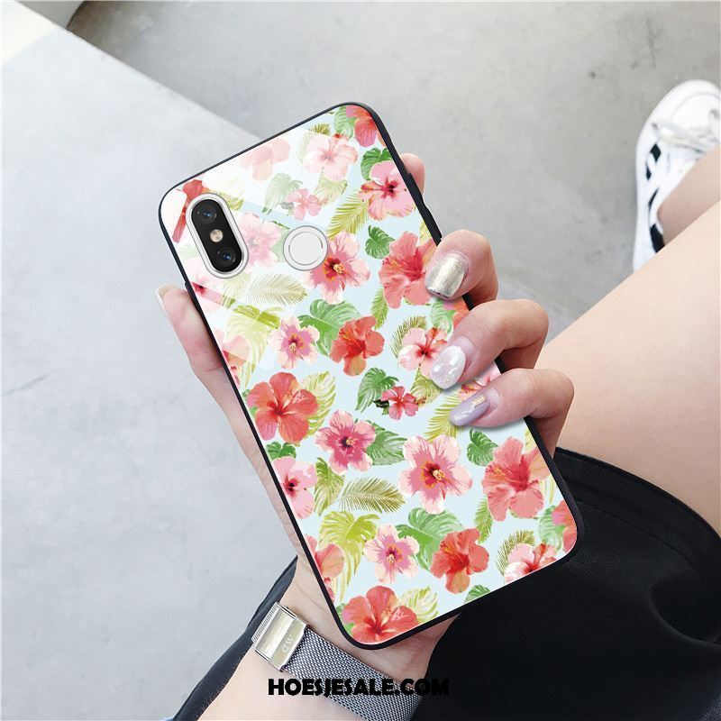 Xiaomi Mi 8 Hoesje Dame Eenvoudige Bloemen Roze Hard Sale