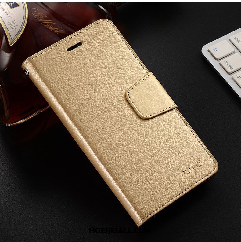 Xiaomi Mi 8 Hoesje Goud Leren Etui Mobiele Telefoon Hoes Zacht Sale