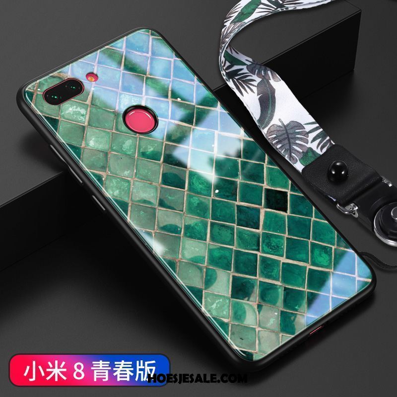 Xiaomi Mi 8 Lite Hoesje Glas Wind Groen Mini Scheppend Sale