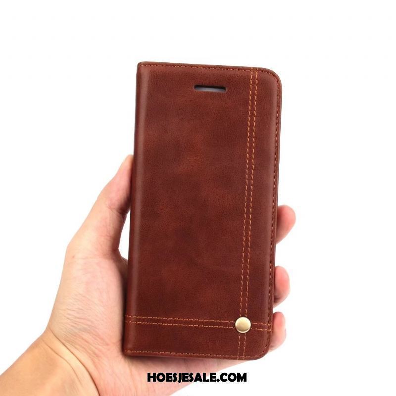 Xiaomi Mi 8 Lite Hoesje Hoes Folio Anti-fall Bescherming Echt Leer Korting