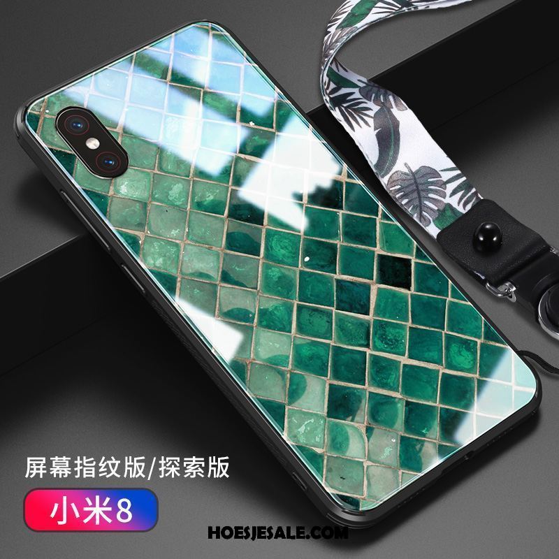 Xiaomi Mi 8 Pro Hoesje Mobiele Telefoon Anti-fall Patroon Siliconen Groen Kopen