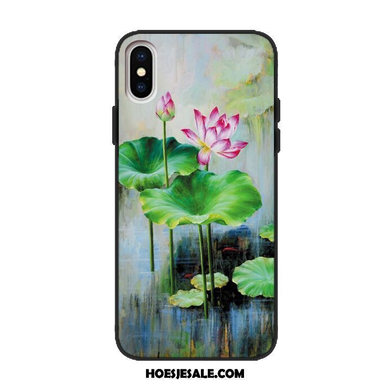 Xiaomi Mi 8 Pro Hoesje Patroon Groen Mini Olieverfschilderij Jeugd Goedkoop