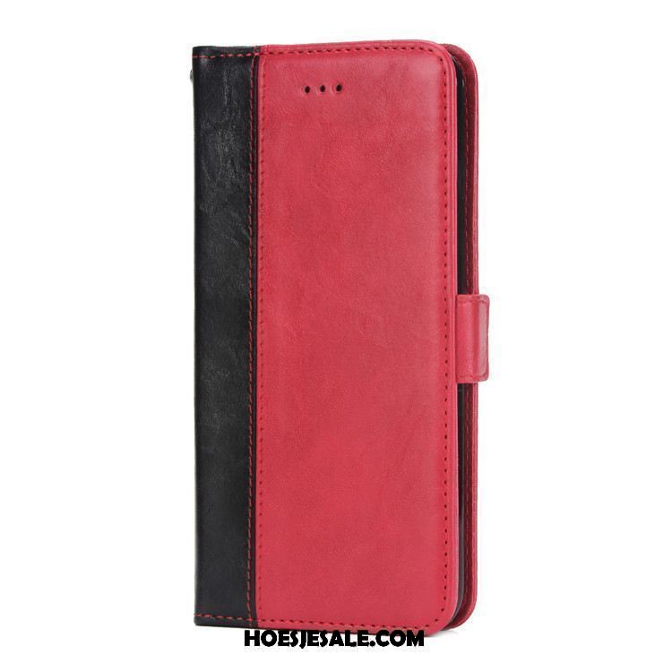 Xiaomi Mi 8 Pro Hoesje Portemonnee Kaart Leren Etui Rood Hanger Korting