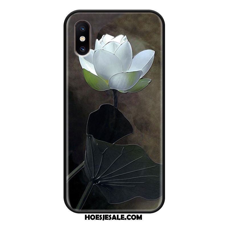 Xiaomi Mi 8 Pro Hoesje Zwart Patroon Wit Kunst Mobiele Telefoon Sale