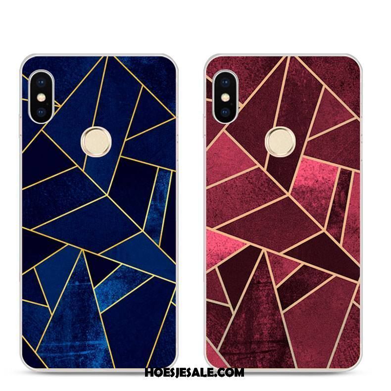 Xiaomi Mi 8 Se Hoesje Reliëf Geschilderd Blauw Mini Hoes Winkel