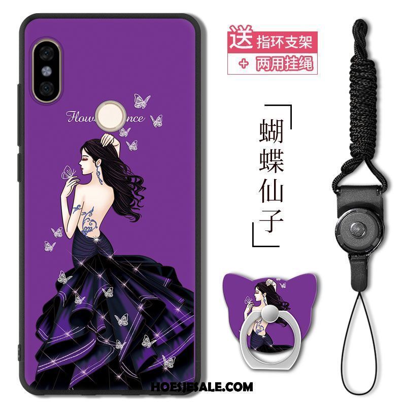 Xiaomi Mi 8 Se Hoesje Student Met Strass Purper Kunst Driedimensionaal Kopen