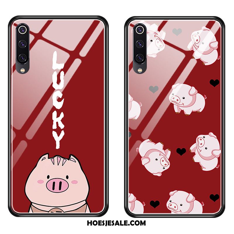 Xiaomi Mi 9 Hoesje Lovers Spotprent Mooie Glas Hoes