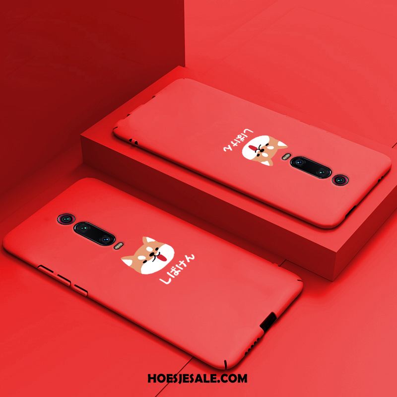 Xiaomi Mi 9t Hoesje All Inclusive Dun Anti-fall Hard Rood Goedkoop