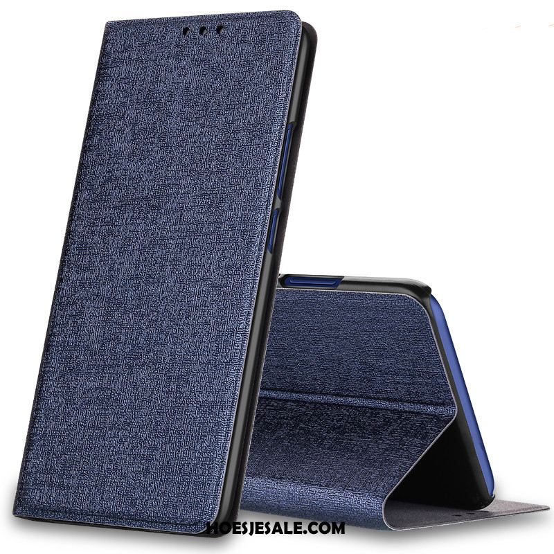 Xiaomi Mi 9t Pro Hoesje Blauw Leren Etui Omkeerbaar Mini Vouw Goedkoop