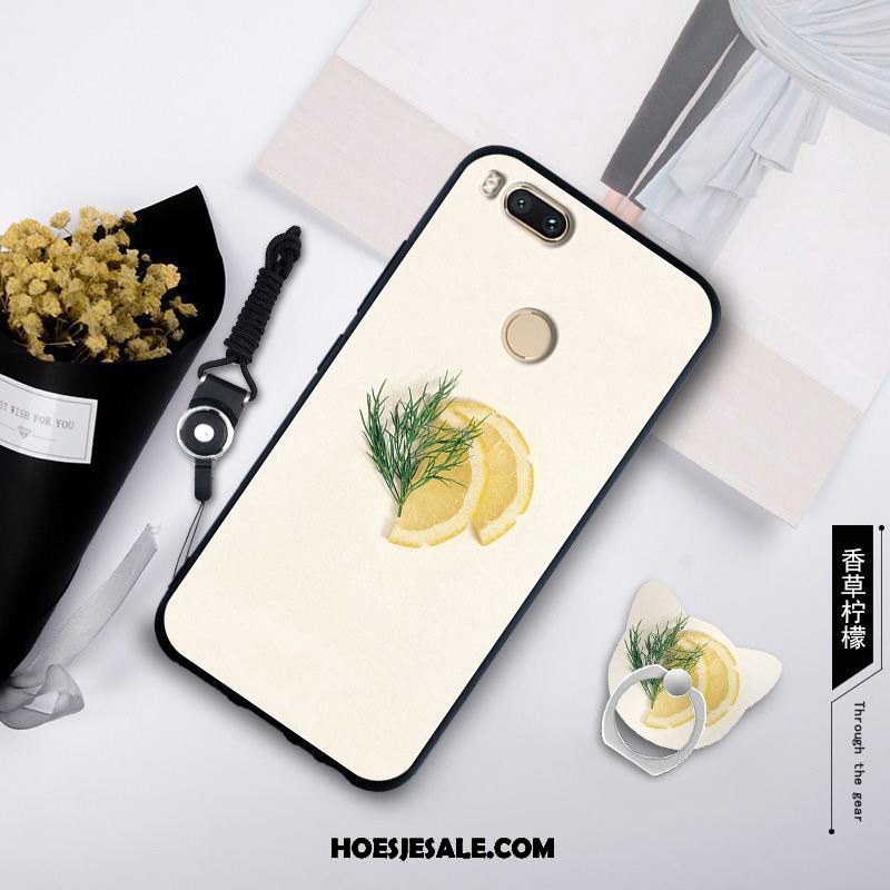 Xiaomi Mi A1 Hoesje Geel Hanger Zacht Anti-fall Trend Goedkoop