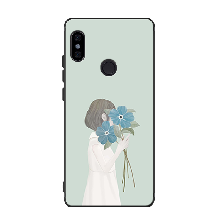 Xiaomi Mi A2 Hoesje Blauw Hemming Bescherming Zwart Trend Winkel