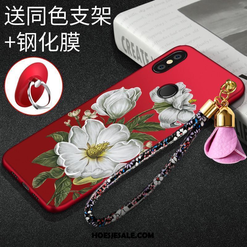 Xiaomi Mi Max 3 Hoesje All Inclusive Rood Anti-fall Ondersteuning Siliconen Kopen