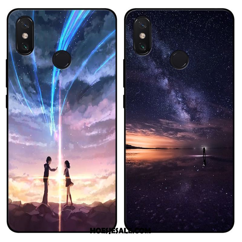 Xiaomi Mi Max 3 Hoesje Persoonlijk Mobiele Telefoon Donkerblauw Sterrenhemel Hoes Winkel