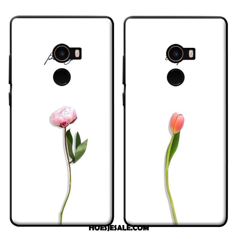 Xiaomi Mi Mix 2 Hoesje Wit Hanger Mobiele Telefoon Bloemen Kunst Kopen