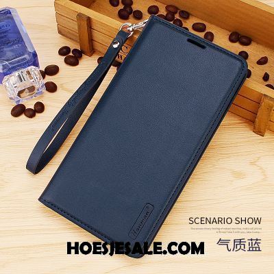 Xiaomi Mi Mix 2s Hoesje Clamshell Zacht Mini Leren Etui Donkerblauw Kopen