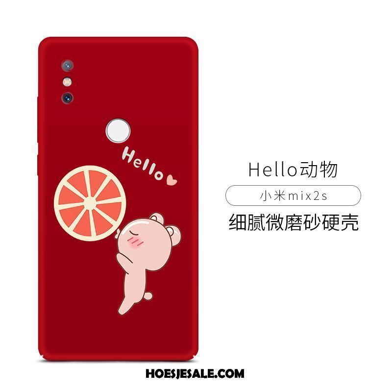 Xiaomi Mi Mix 2s Hoesje Trend Scheppend Anti-fall Bescherming Rood Kopen