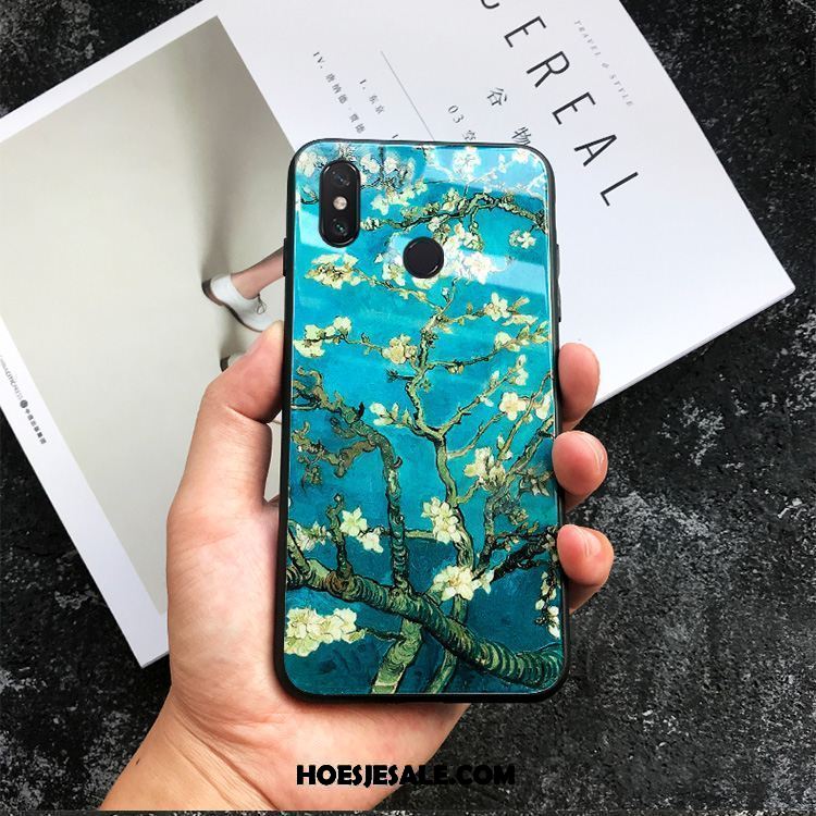 Xiaomi Mi Mix 3 Hoesje Hoes Kunst Vintage Europa Bloemen Winkel