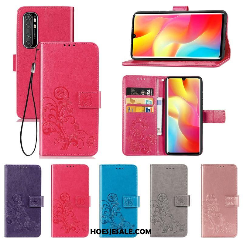 Xiaomi Mi Note 10 Lite Hoesje Clamshell Rood Mobiele Telefoon Leren Etui Jeugd Kopen