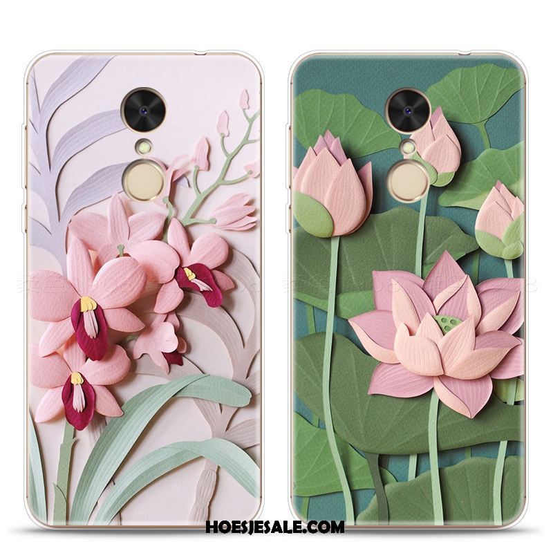 Xiaomi Redmi 5 Hoesje Zacht Chinese Stijl Kunst Driedimensionaal Bloemen Online