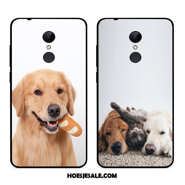 Xiaomi Redmi 5 Plus Hoesje Rood Hond Wit Anti-fall All Inclusive Sale