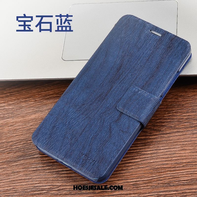 Xiaomi Redmi 6 Hoesje Rood Tempereren Mini Clamshell Leren Etui Sale