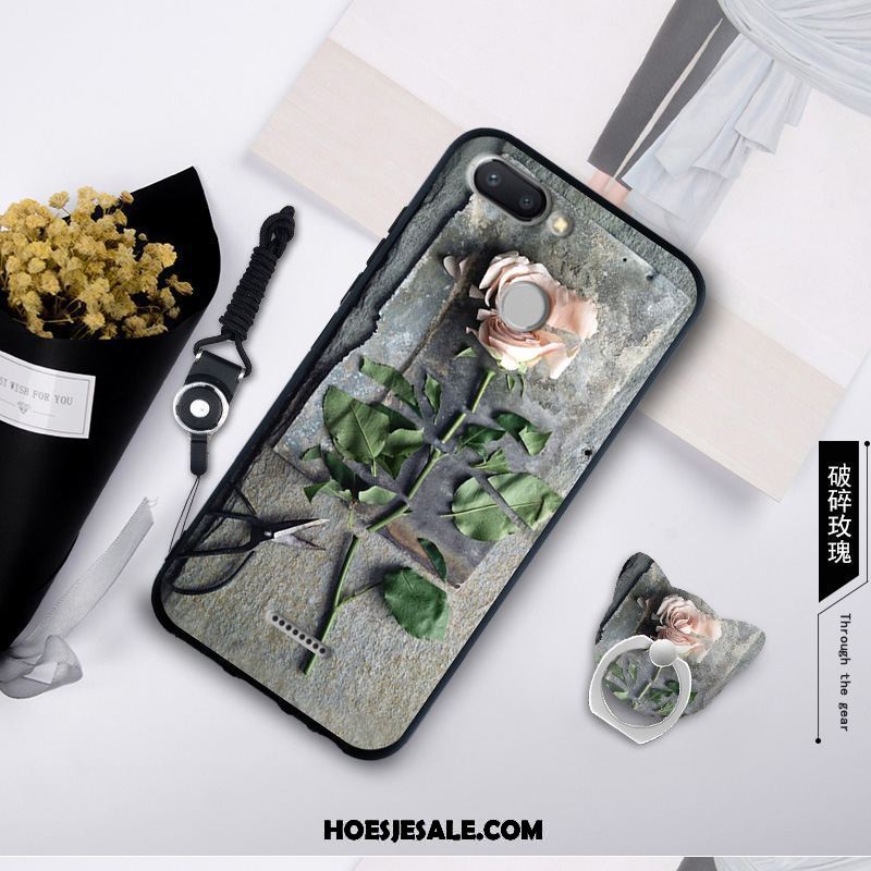 Xiaomi Redmi 6 Hoesje Skärmskydd Hanger All Inclusive Bescherming Net Red Goedkoop