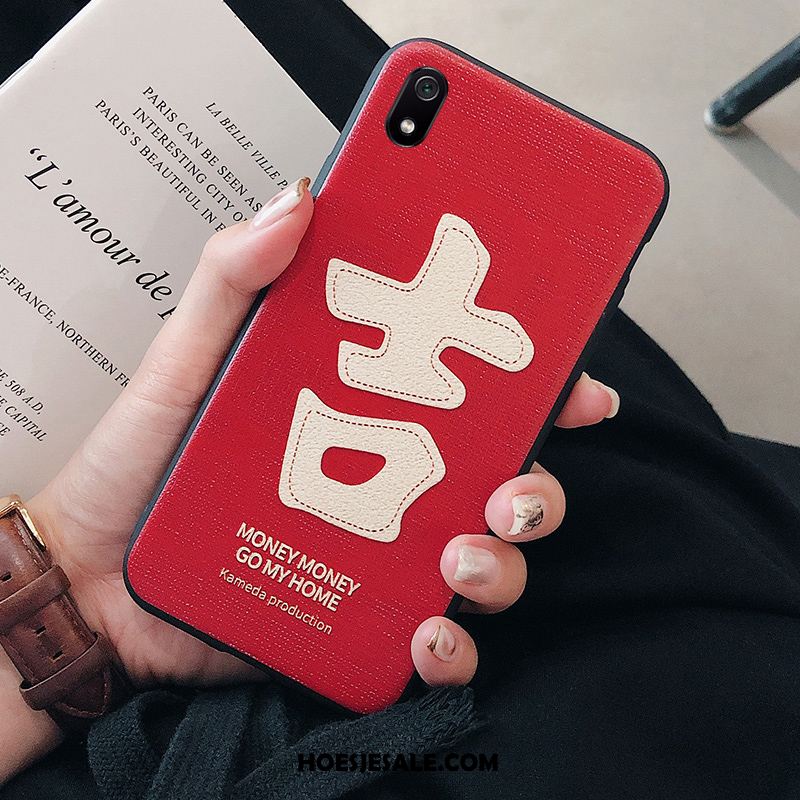 Xiaomi Redmi 7a Hoesje Mobiele Telefoon Lovers Rood Mini Siliconen Goedkoop