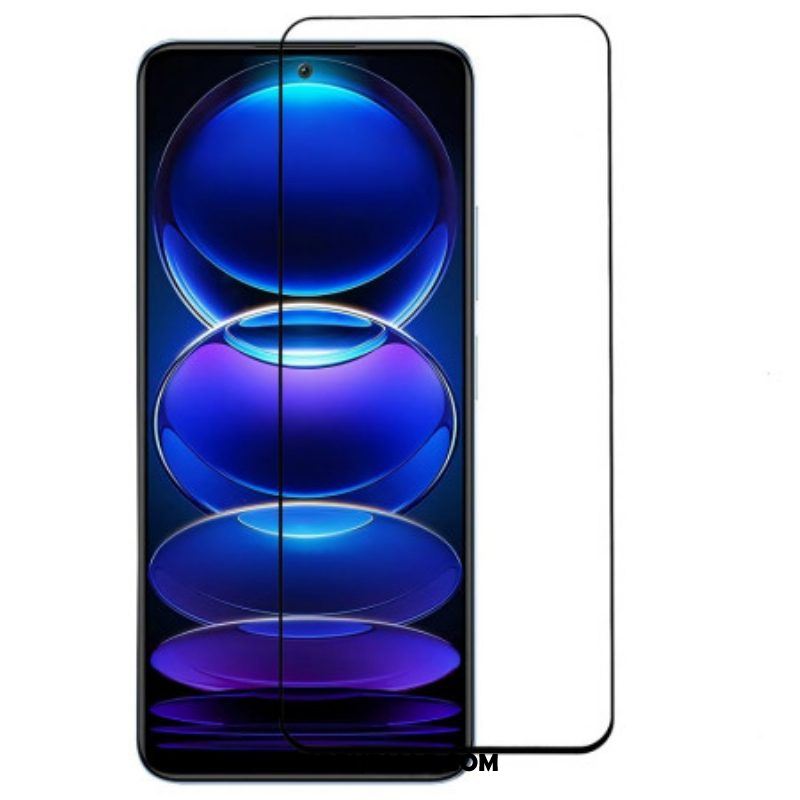 Xiaomi Redmi Note 12/Poco X5 5G Screenprotector Van Gehard Glas Met Zwarte Randen