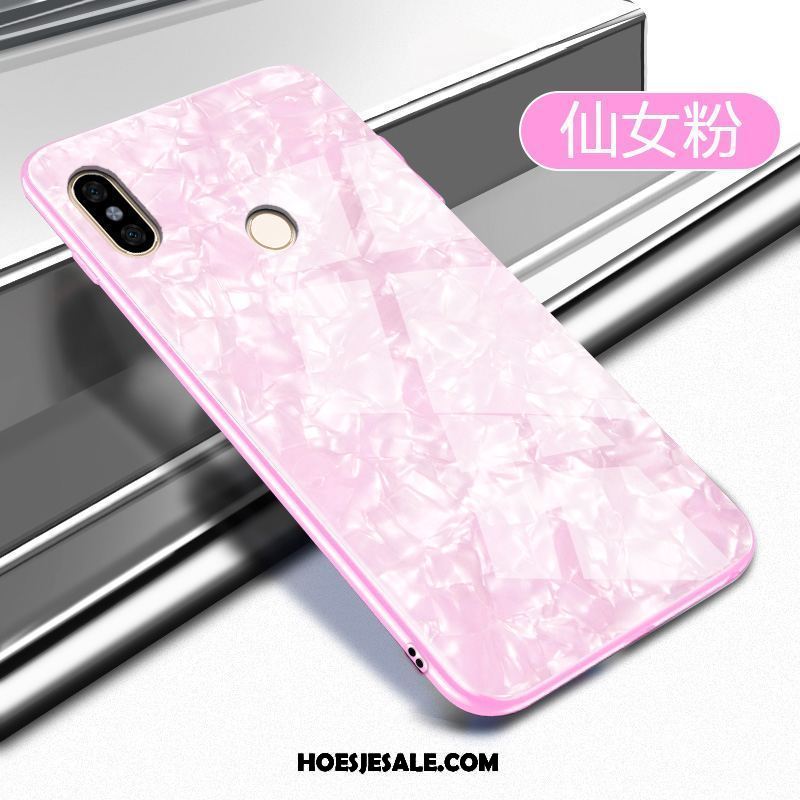 Xiaomi Redmi Note 5 Hoesje Spiegel Persoonlijk Hanger Roze Hoes Sale