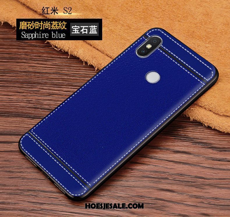 Xiaomi Redmi S2 Hoesje Rood Schrobben Anti-fall Patroon Zacht Korting