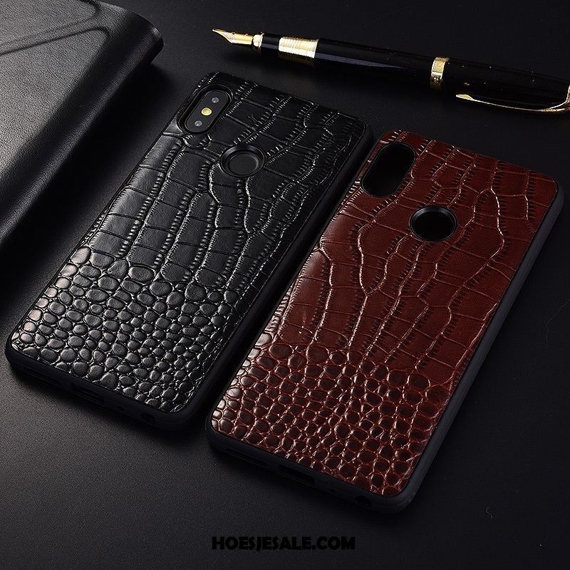 Xiaomi Redmi S2 Hoesje Trendy Merk Anti-fall Patroon Persoonlijk Echt Leer Goedkoop