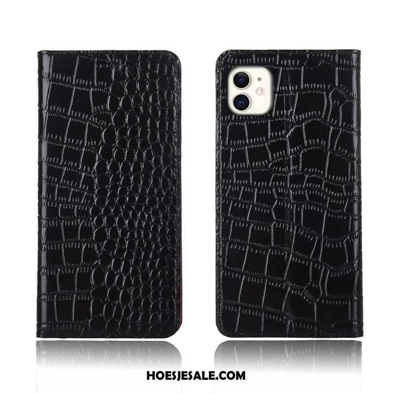 iPhone 11 Hoesje Anti-fall Hoes Echt Leer Scheppend Siliconen Korting