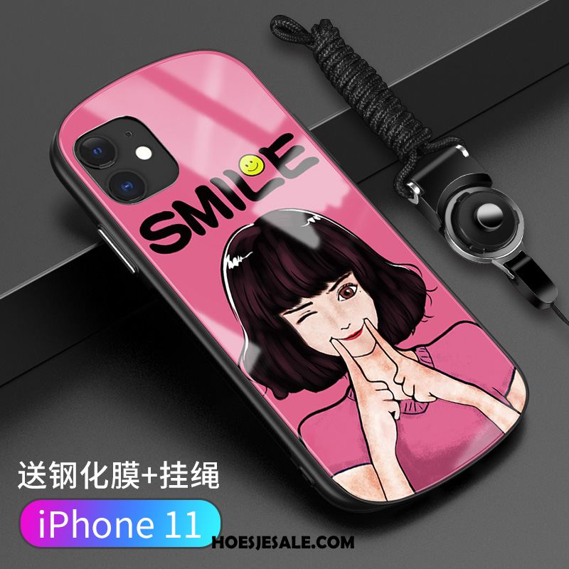 iPhone 11 Hoesje Rondje Siliconen Grappig Trendy Merk Wind Goedkoop