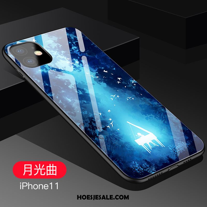 iPhone 11 Hoesje Siliconen All Inclusive Persoonlijk Anti-fall Net Red Goedkoop