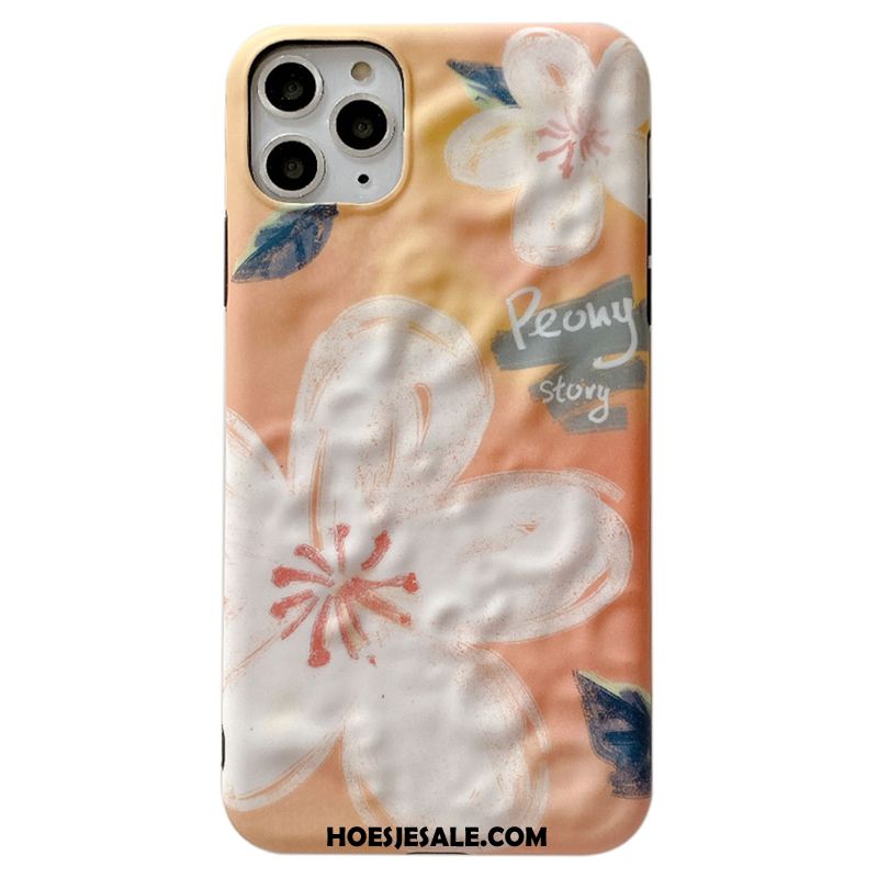 iPhone 11 Pro Hoesje Bloemen Persoonlijk Olieverfschilderij Hoes Mobiele Telefoon Sale