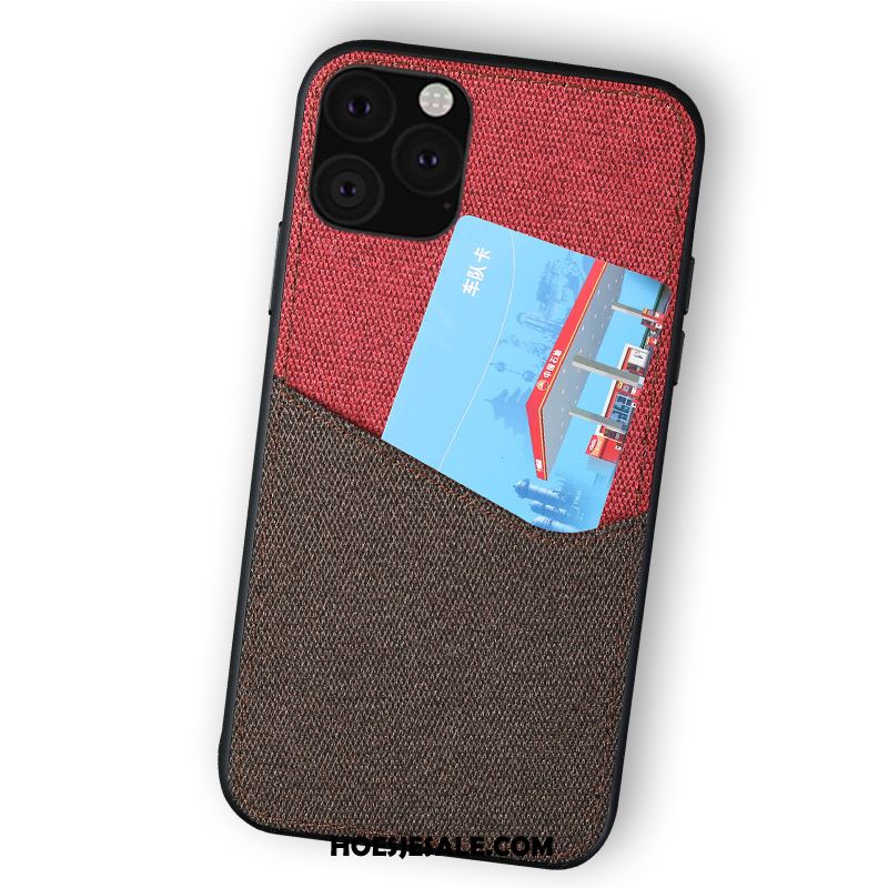 iPhone 11 Pro Hoesje Mobiele Telefoon Bedrijf Doek Trendy Merk Rood Aanbiedingen