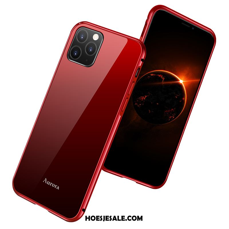 iPhone 11 Pro Hoesje Omlijsting Anti-fall Glas Mobiele Telefoon High End Sale