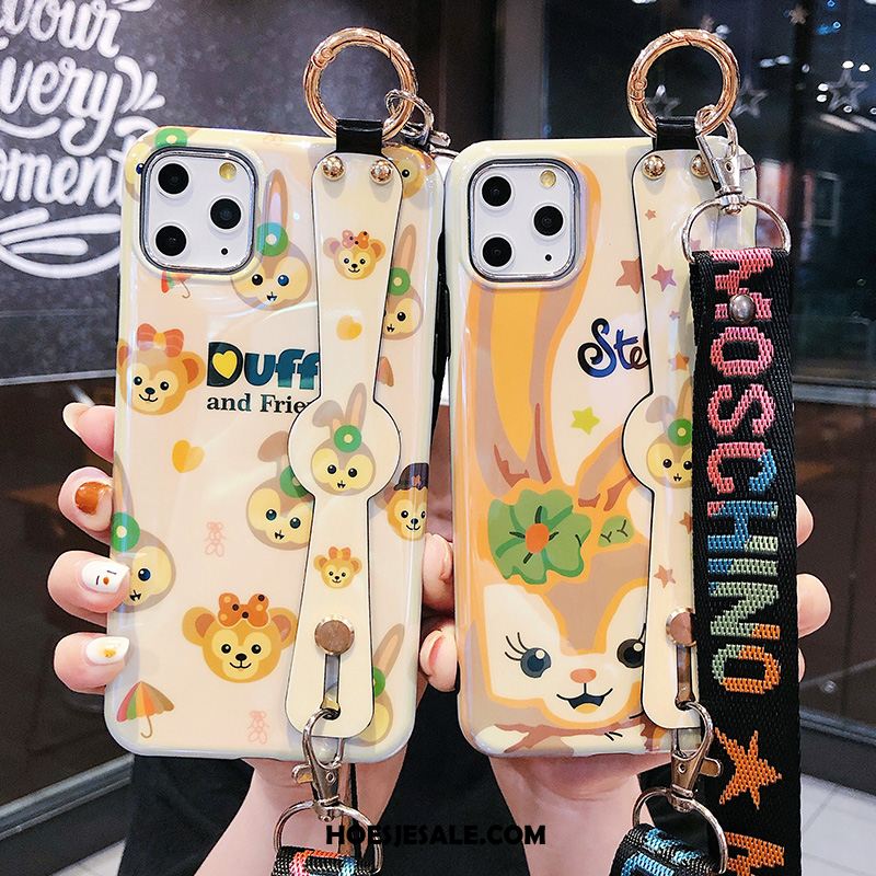 iPhone 11 Pro Hoesje Scheppend Trendy Merk Konijn Hanger Mobiele Telefoon Goedkoop