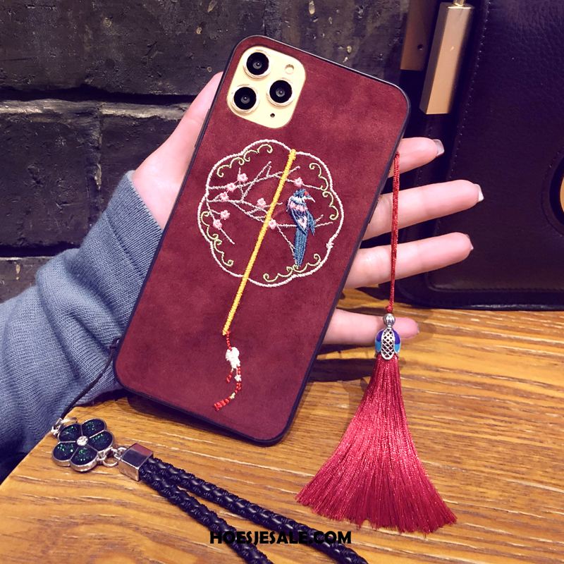 iPhone 11 Pro Max Hoesje Chinese Stijl Rood Mobiele Telefoon Hanger Bescherming Kopen