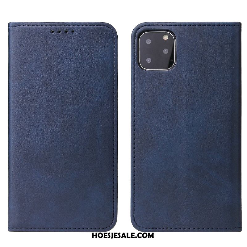 iPhone 11 Pro Max Hoesje Groen Folio Ster Nieuw Leren Etui Goedkoop