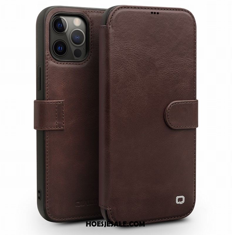 iPhone 12 Pro Hoesje High End Leren Etui Mobiele Telefoon Folio All Inclusive Kopen