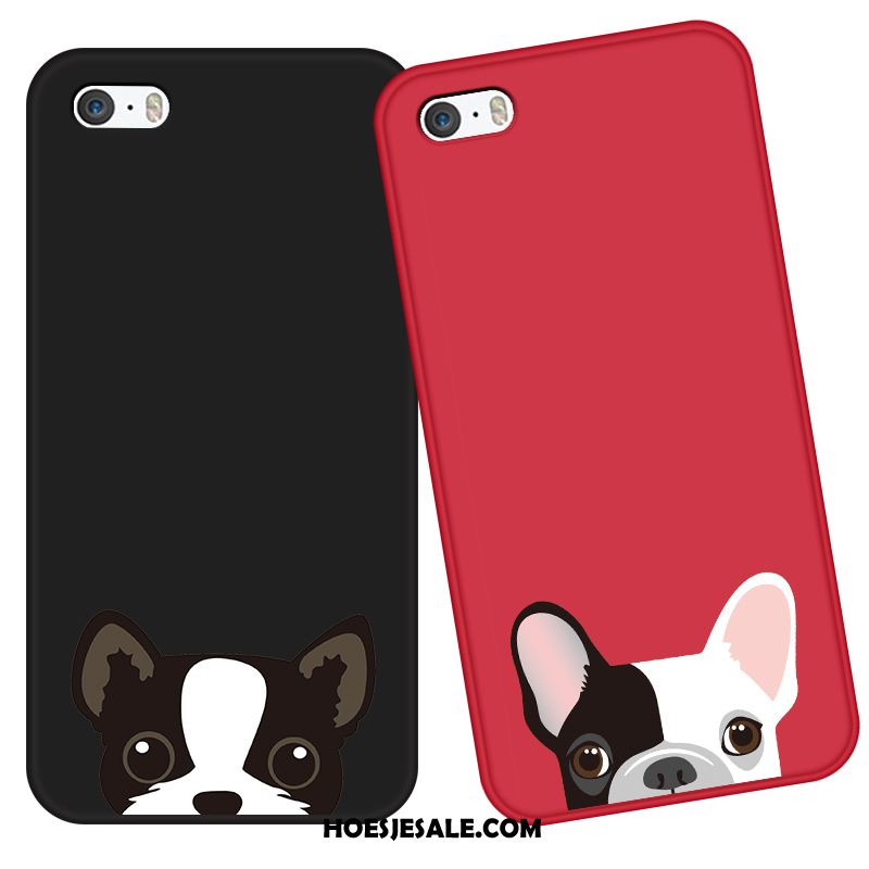 iPhone 5 / 5s Hoesje Anti-fall Siliconen Bescherming Rood Hoes Goedkoop