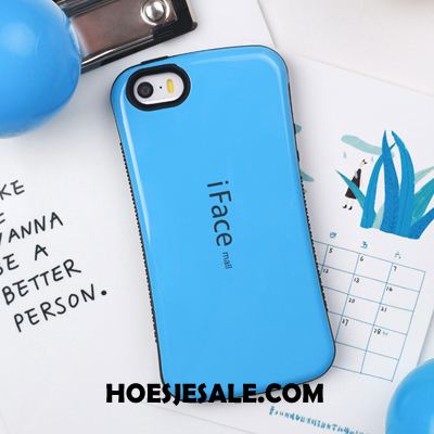 iPhone 5 / 5s Hoesje Blauw All Inclusive Anti-fall Siliconen Lovers Online