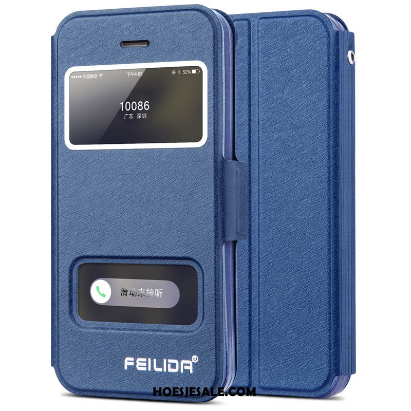 iPhone 5 / 5s Hoesje Blauw Schrobben Hanger Persoonlijk Clamshell Winkel