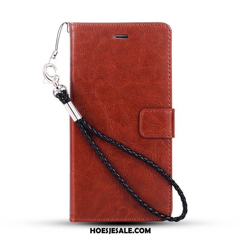 iPhone 5 / 5s Hoesje Leren Etui Kaart Folio Mobiele Telefoon Zacht Goedkoop