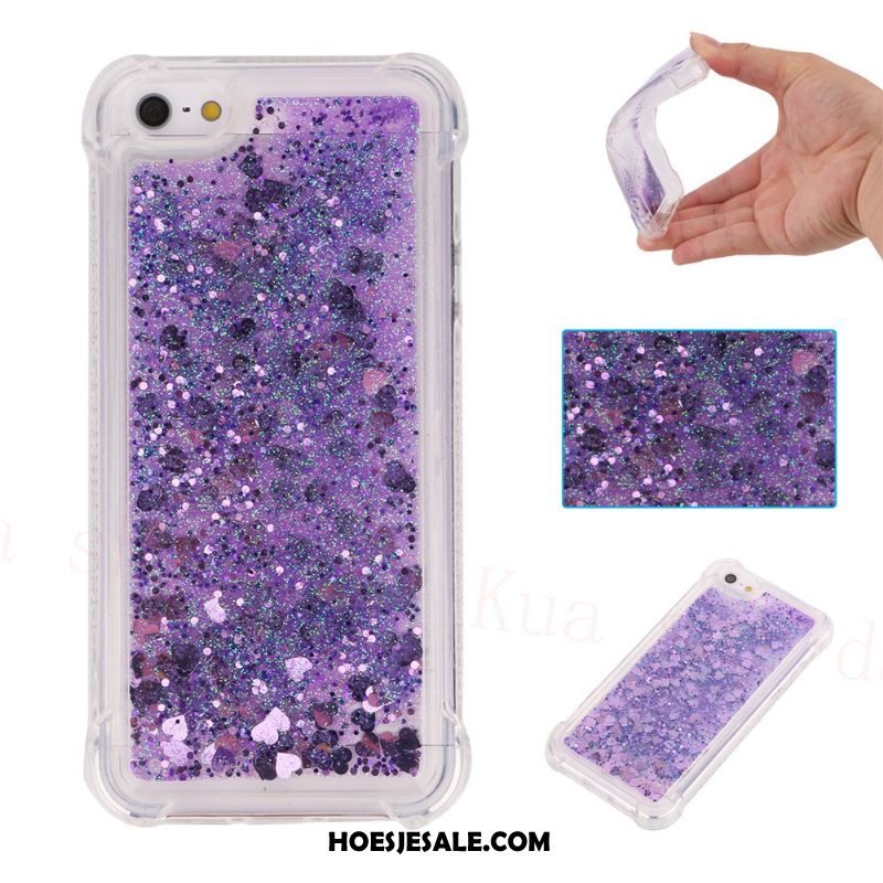 iPhone 5c Hoesje Bescherming Hoes Siliconen Purper Drijfzand Sale