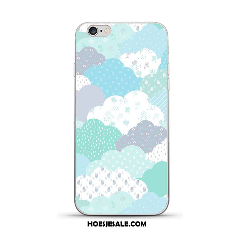 iPhone 6 / 6s Hoesje All Inclusive Trendy Merk Blauw Siliconen Spotprent Goedkoop