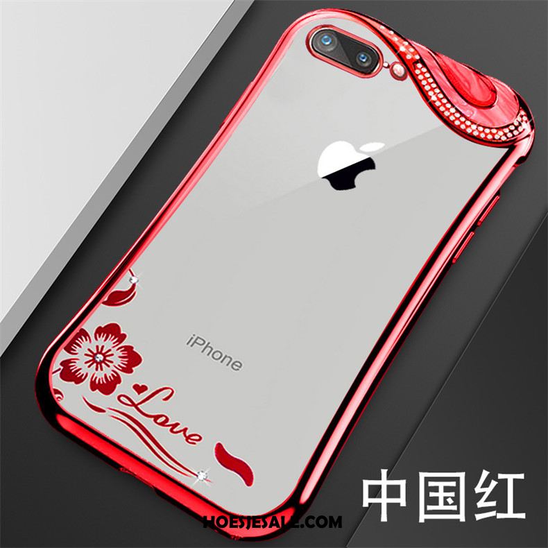 iPhone 6 / 6s Hoesje Anti-fall Rood Bescherming All Inclusive Doorzichtig Kopen