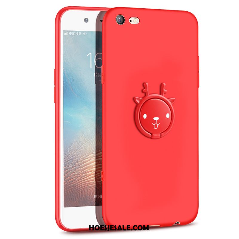 iPhone 6 / 6s Hoesje Anti-fall Spotprent All Inclusive Rood Siliconen Korting